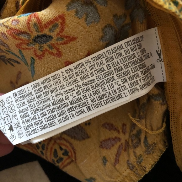 Mustard floral print bodysuit - Picture 9 of 9